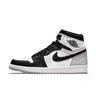 The Air Jordan 1 High OG Stage Haze keeps with the traditional Black Toe aesthetic and has a smooth white leather upper with black overlays and light grey Durabuck heel covers, available at Cop Underdog In-store and ready to ship.
