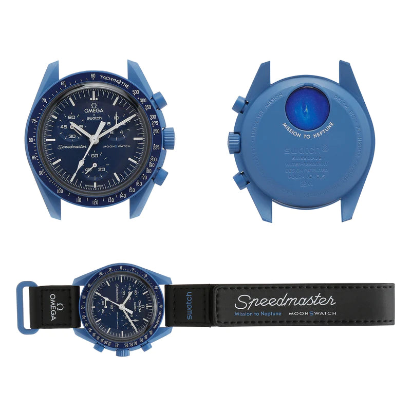 Swatch X Omega Bioceramic  Moonswatch Mission To Neptune