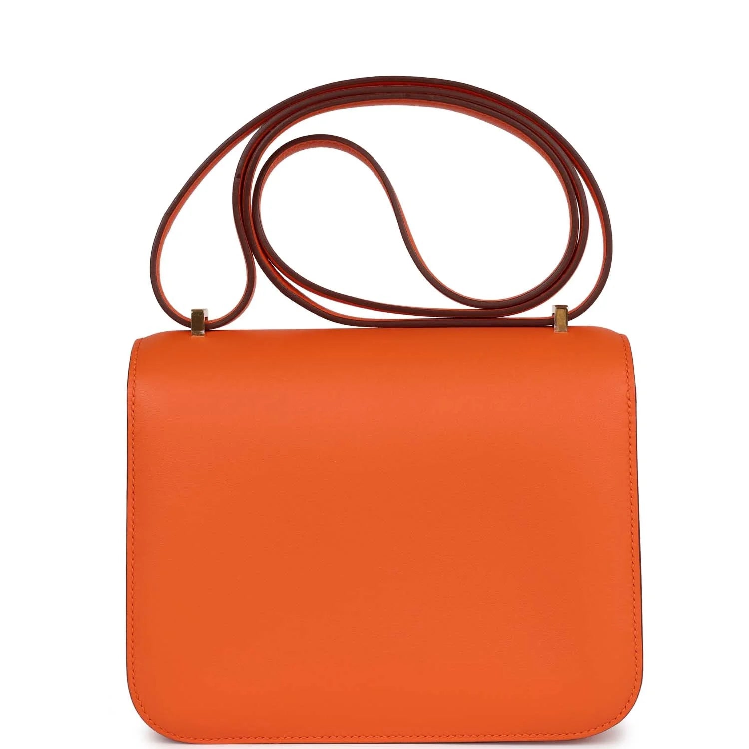 Hermès Constance 18 Orange Swift Gold Hardware