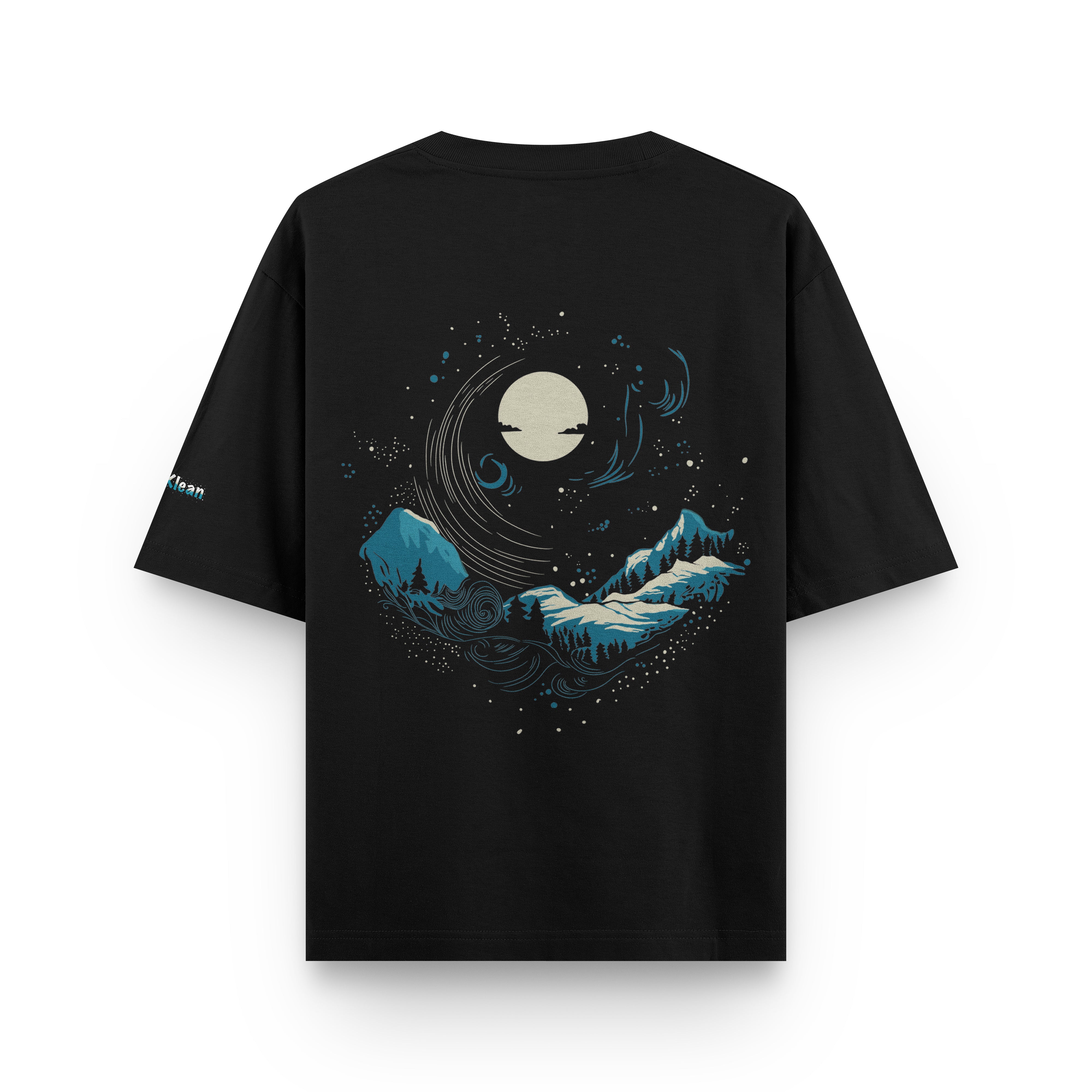 The Celestial Tee features stunning night sky designs with majestic mountains on the back, capturing the serene beauty of starry nights and rugged peaks. Perfect for nature lovers and stargazers, available at Cop Underdog In-store and ready to ship.