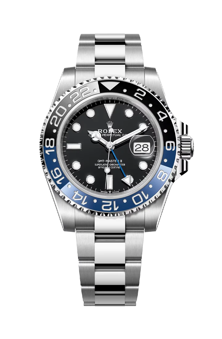 The Rolex Batman, officially known as the Rolex GMT-Master II, is a highly sought-after luxury watch that combines functionality and style, available at Cop Underdog In-store and ready to ship.