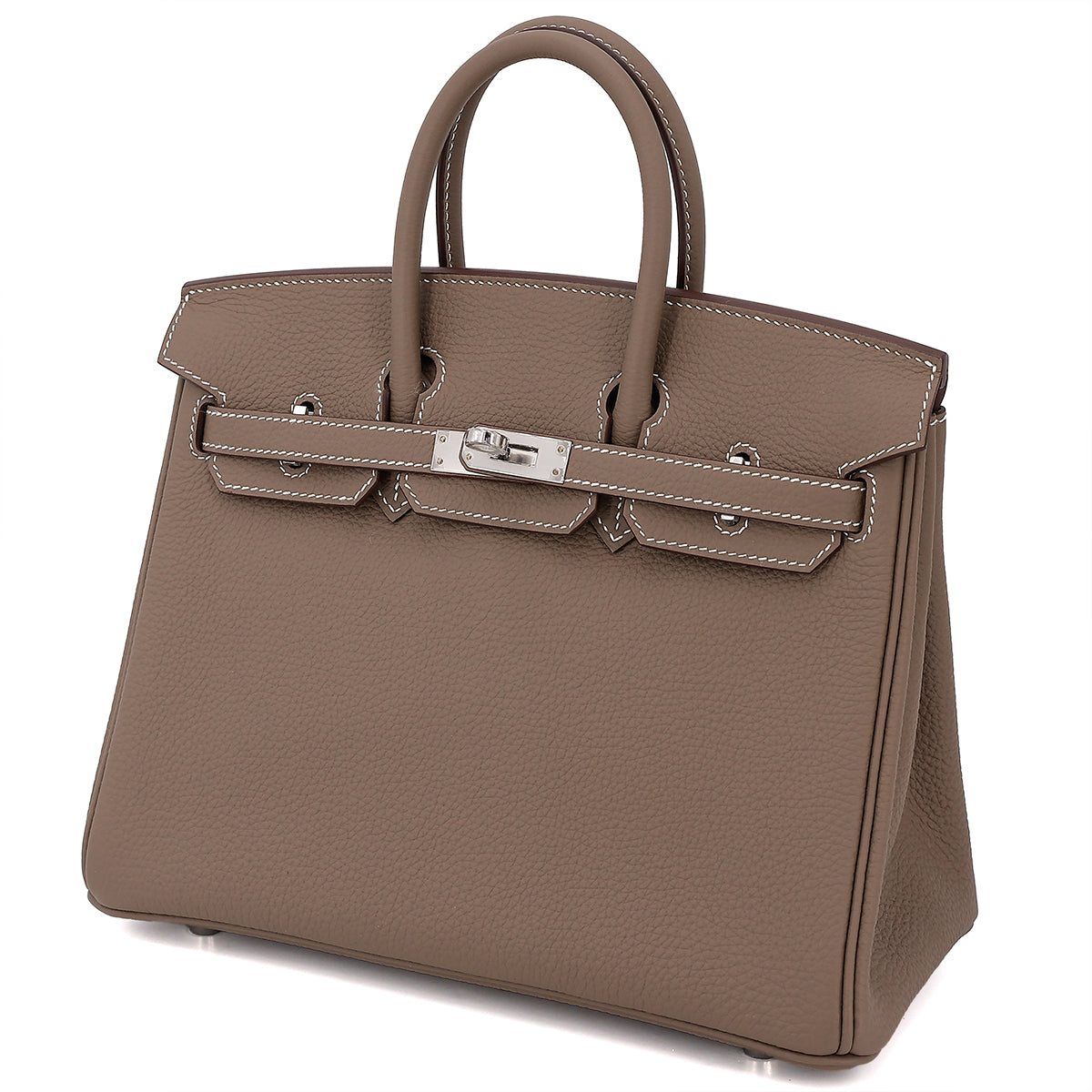 HERMÈS Birkin 25 Etoupe Togo Palladium hardware