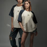 Baseball oversized fit tee features a hint of colours, available at Cop Underdog In-store and ready to ship.
