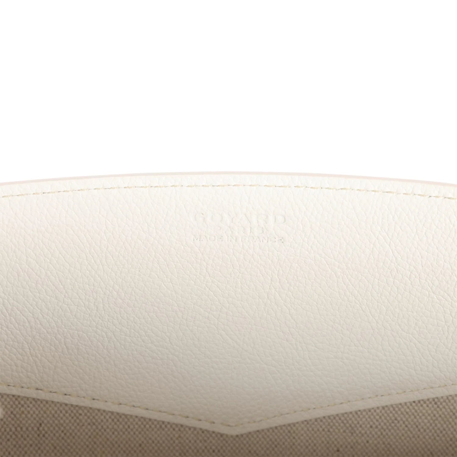Goyard Rouette Structure PM Bag White Goyardine Palladium Hardware
