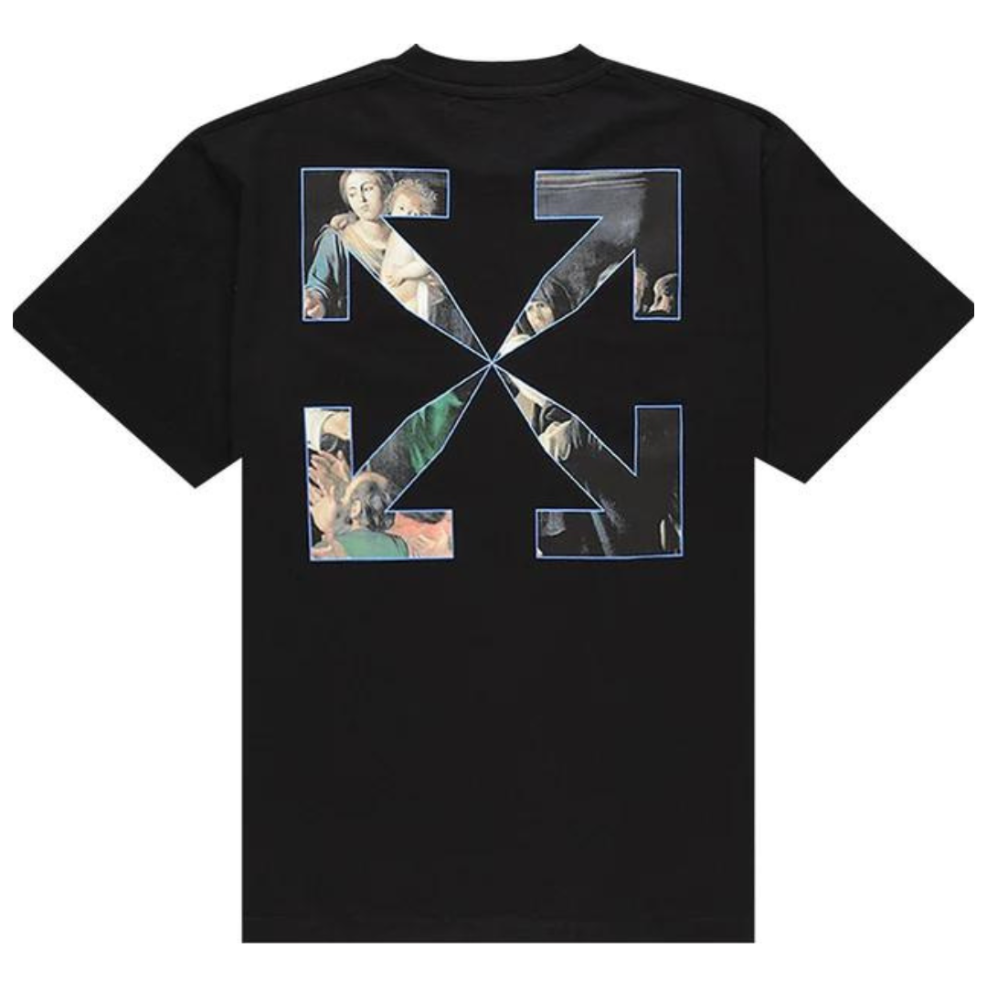 Off-White Caravaggio Arrow Black Multicolour Regular Fit Tee