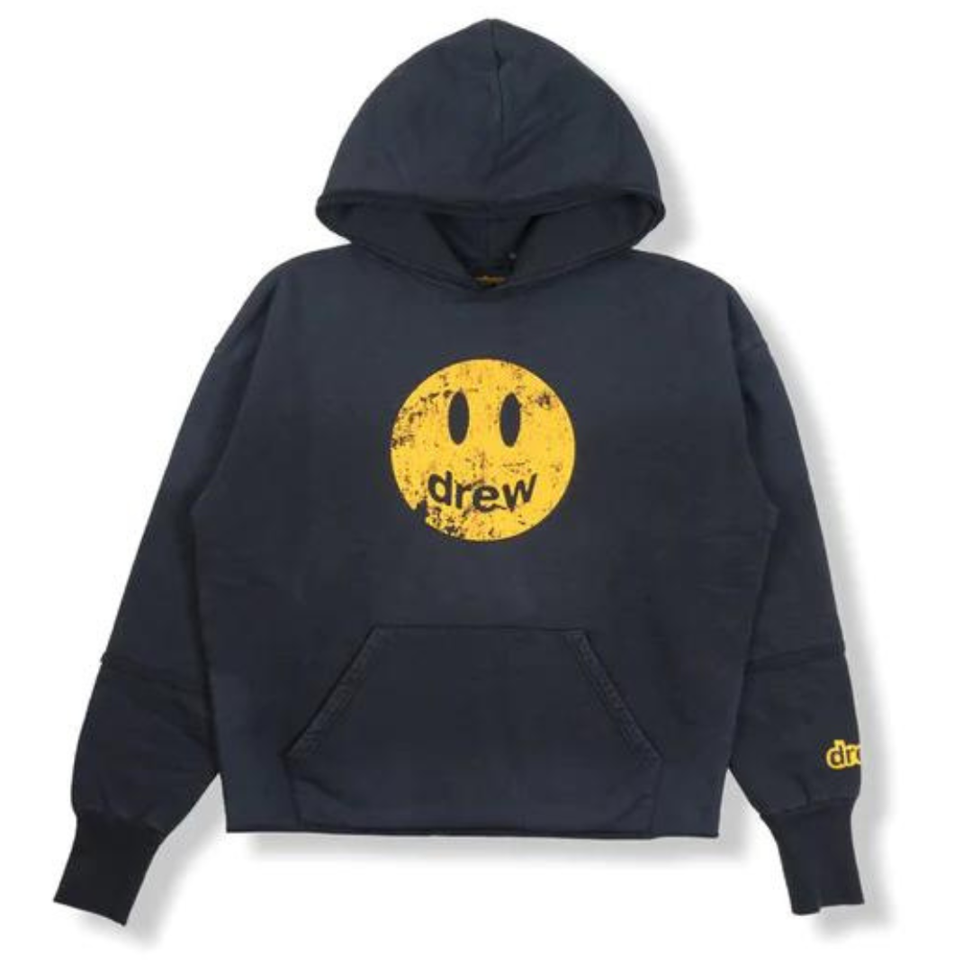 Drew House Deconstructed Mascot Hoodie - Faded Black