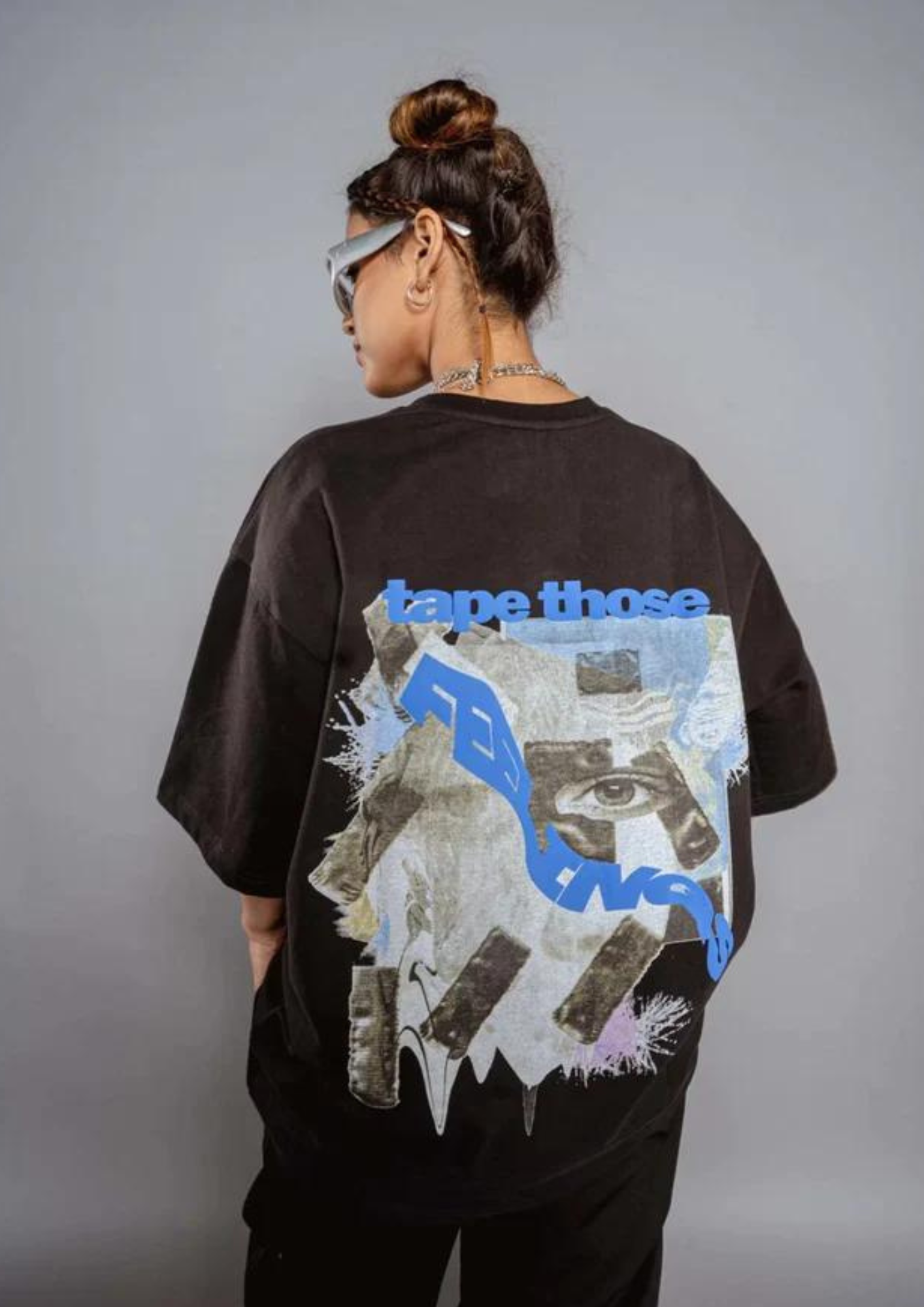 Tape Those Feelings Black T-Shirt