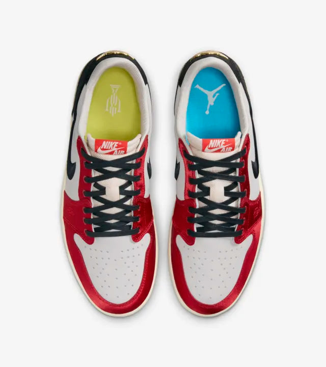 The Air Jordan 1 Low OG Trophy Room Away (Red) pays homage to the legendary Trophy Room, featuring a sleek design in a classic colorway, available at Cop Underdog In-store and ready to ship.