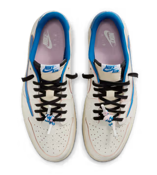 Jordan 1 Retro Low OG SP Fragment x Travis Scott Sail Military Blue