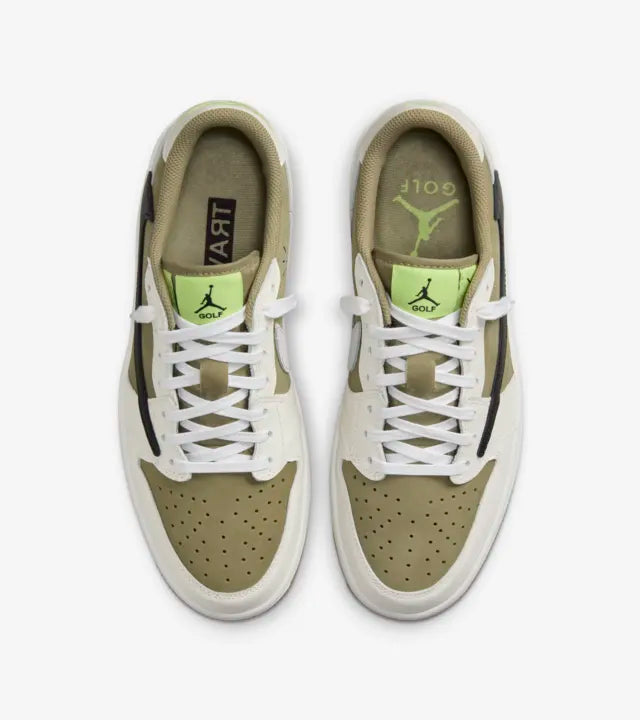 Travis Scott x Air Jordan 1 Retro low Golf Neutral Olive