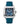Santos de Cartier watch, large model, mechanical movement with automatic winding 1847 MC. Steel case, 7-sided crown set with a synthetic faceted blue spinel, graduated green dial, polished steel sword-shaped hands with luminescent material, sapphire crystal. Steel bracelet with SmartLink adjustment system,  available at Cop Underdog In-store and ready to ship.