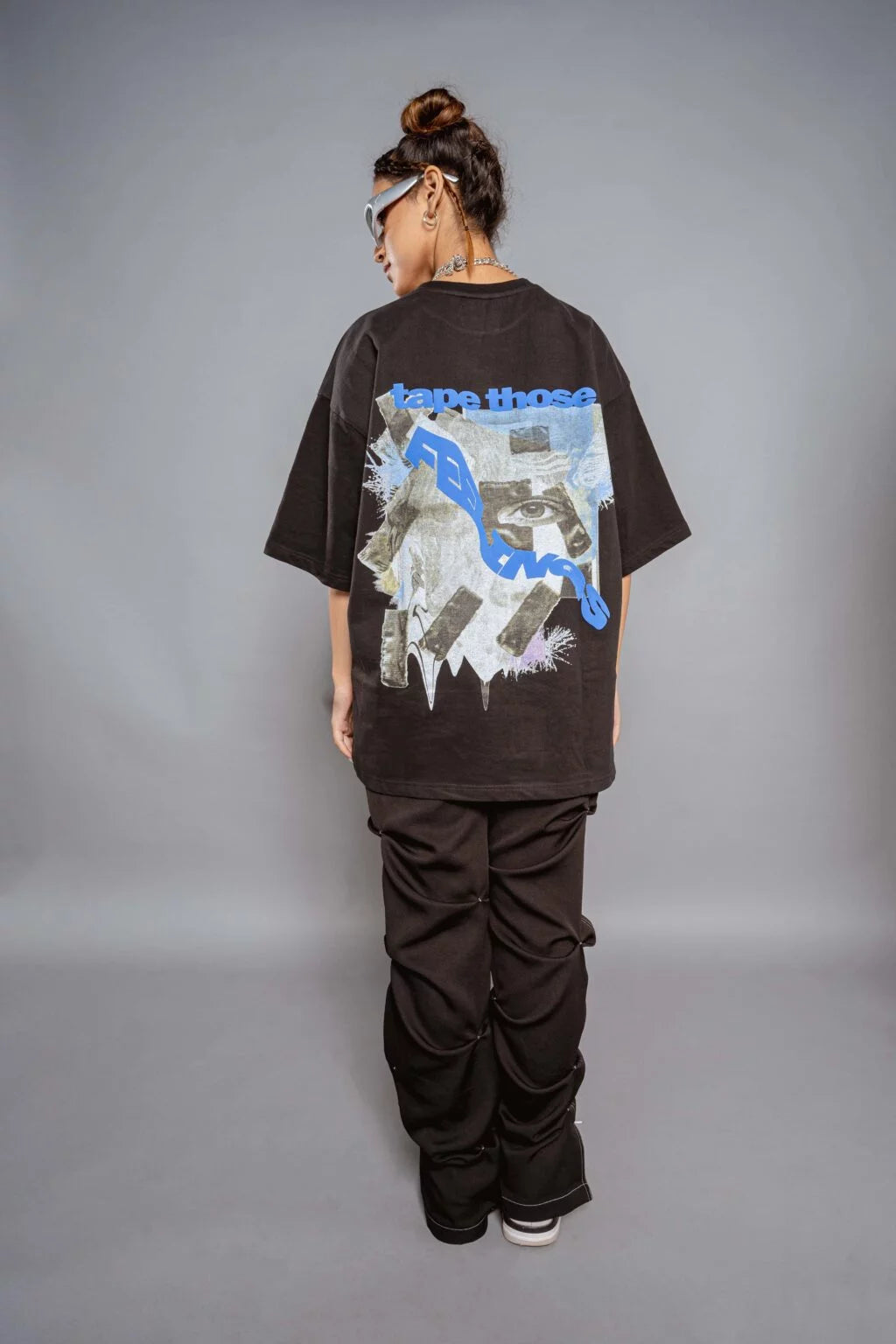 Tape Those Feelings Black T-Shirt
