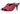 Gucci GG Crystal 75mm Heeled Sandal (Cherry Red Moire Fabric)