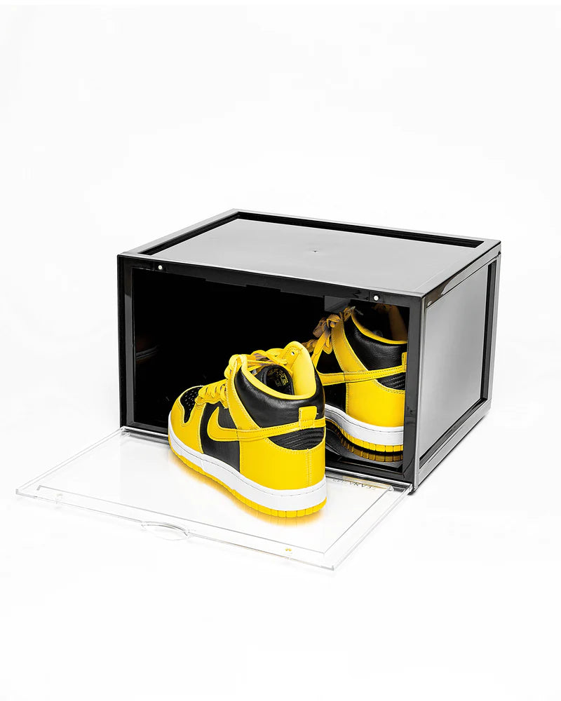 Stack ‘Em Sneakare Black Crates /Shoe Crates Side Drop