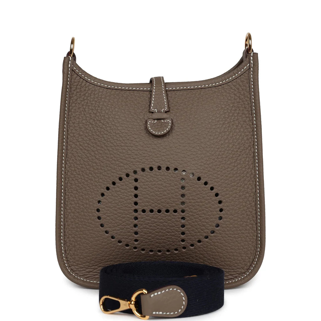 Hermès Evelyne TPM Etoupe Clemence Gold Hardware